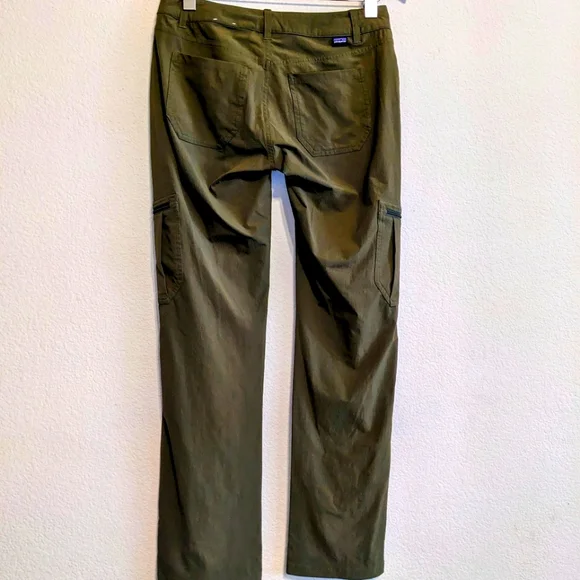 Patagonia Pants Womens Size 4 Green Hiking Outdoor Camping Nylon Pockets Ladies - Picture 5 of 7